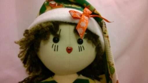 Holly Christmas Rag Doll by Love Ellybelly