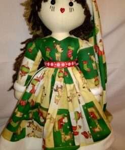 Holly Christmas Rag Doll by Love Ellybelly