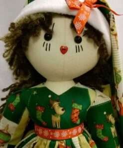 Holly Christmas Rag Doll by Love Ellybelly