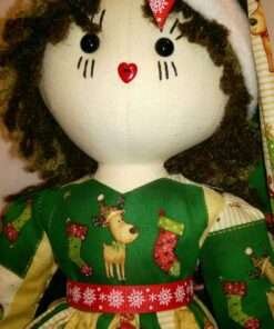 Holly Christmas Rag Doll by Love Ellybelly