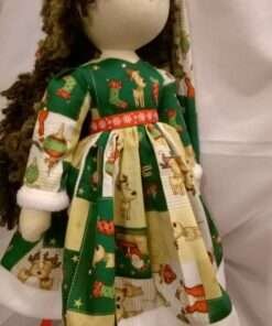 Holly Christmas Rag Doll by Love Ellybelly