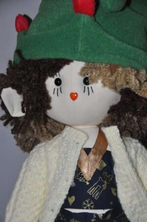 Radella Christmas Elf Rag Doll by Love Ellybelly