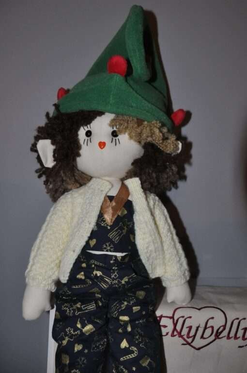 Radella Christmas Elf Rag Doll by Love Ellybelly