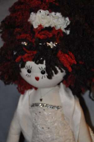 Rhea Wedding Rag Doll by Love Ellybelly